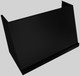 Vent-A-Hood® 48" Wall Mounted Range Hood-Black-1
