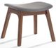 VIG Furniture Modrest Whitney Gray/Walnut Modern Accent Chair and Ottoman-2