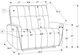 Monarch Specialties Inc. Beige 50" Small Upholstered Power 2-Seater Reclining Loveseat-2