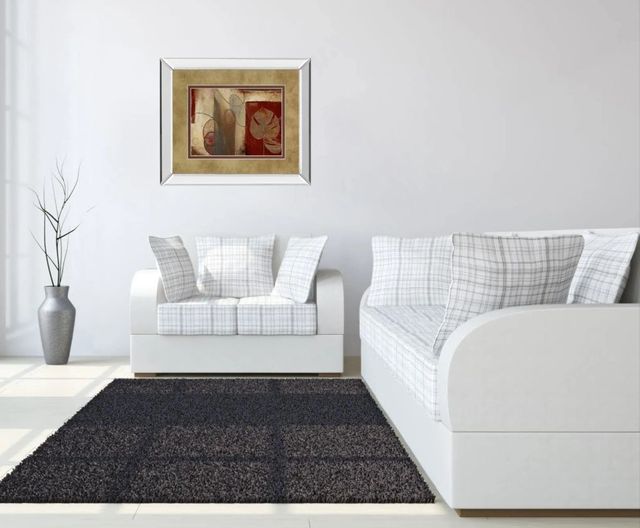 Classy Art Inspiration In Crimson by Patricia Pinto Mirror Framed Wall Art-2