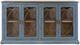 International Furniture Direct Marlin Blue/Brown Console-2
