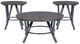 Powell® Enzo 3-Piece Charcoal Brown Occasional Set with Charcoal Gray Base-0