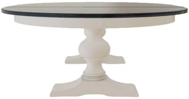 Mavin Customizable 60" x 60" Round Extendable Dining Table with 18" Leaf-2