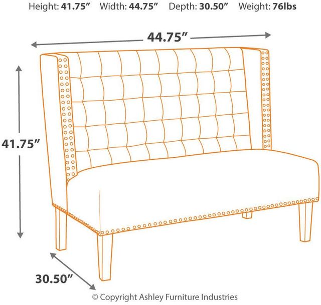 Signature Design By Ashley® Beauland Ivory Accent Bench-1