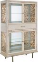 Magnussen Home® Lenox Acadia White/Warm Silver Display Cabinet-0