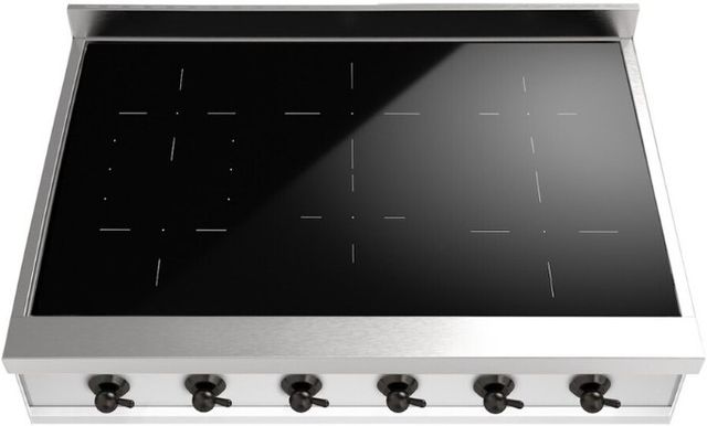 Ilve Nostalgie II 36” Stainless Steel Induction Rangetop with 6 Elements and Burnished Trim-1