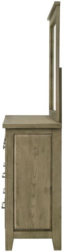 Coaster® Hazlewood Vineyard Oak Bedroom Dresser with Mirror-2