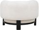 Coaster® Lawler Black/Ivory Upholstered Barrel Back Accent Chair-5