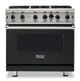 Viking® 5 Series 36" Antique Bronze Pro Style Natural Gas Range-0