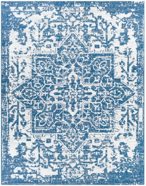 Surya Eagean Cream/Denim 4'x6' Area Rug-1