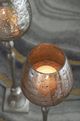 A & B Home Keavy Reflective Silver Candle Holder-2