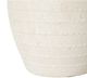 A & B Home White Round Ceramic Vase with Stripe Pattern-4
