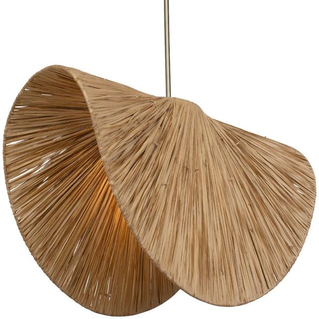 Uttermost® Bend Brass/Brown Pendant-3