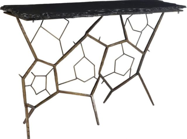 Moe's Home Collection Nate Slate Black Console Table-0