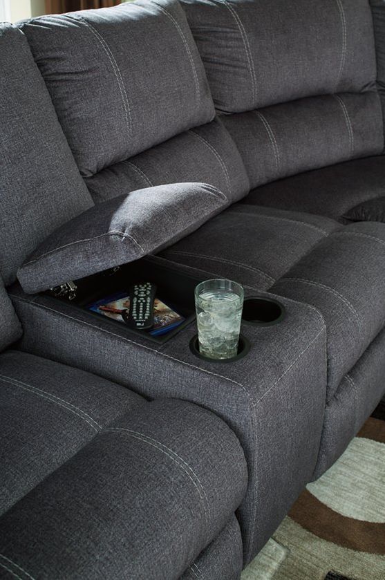 Signature Design by Ashley® Urbino 3-Piece Charcoal Power Reclining Sectional-2