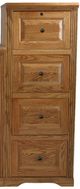 American Heartland Manufacturing Oak 4-Drawer File Cabinet-0