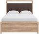 Signature Design by Ashley® Hollymount Tan Queen Upholstered Panel Bed-1