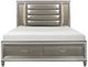 Homelegance® Tamsin Silver-Gray Queen LED Platform Storage Bed-2