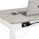 New Classic® Home Furnishings Celeste White Desk with Gray Mable Top-2