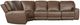 Hooker® Furniture SS Torres 5-Piece Sorrento Mocha Power Reclining Sectional-2