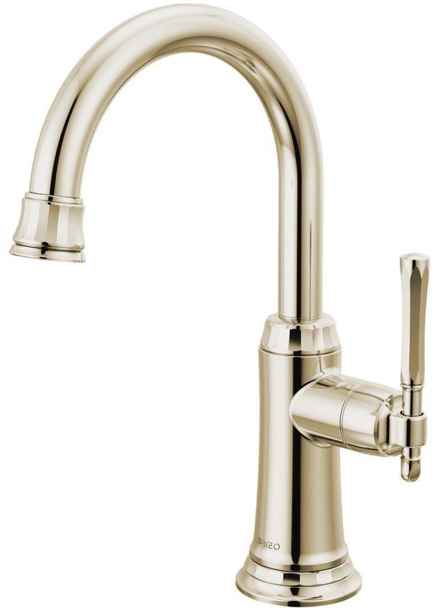 Brizo Tulham® Brilliance® Polished Nickel Black Beverage Faucet-0