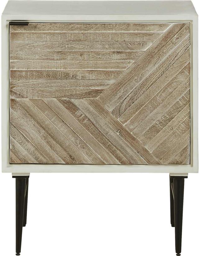 Signature Design by Ashley® Dorvale Light Gray/White Accent Cabinet-0