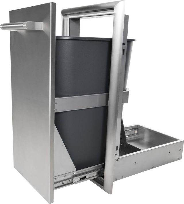 Coyote® Stainless Steel Front Back Recycle Trash Combo-1