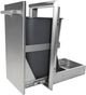 Coyote® Stainless Steel Front Back Recycle Trash Combo-1