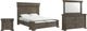 Elements International Kings Court 4-Piece Grey King Storage Panel Bedroom Set-0