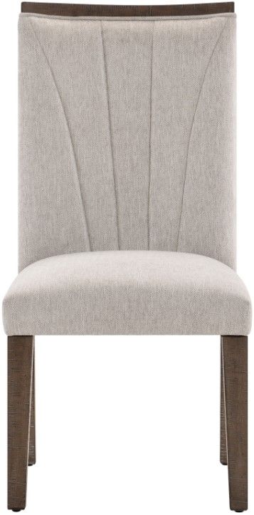 Mazin Furniture Brookings Brown/Gray Dining Side Chair-1