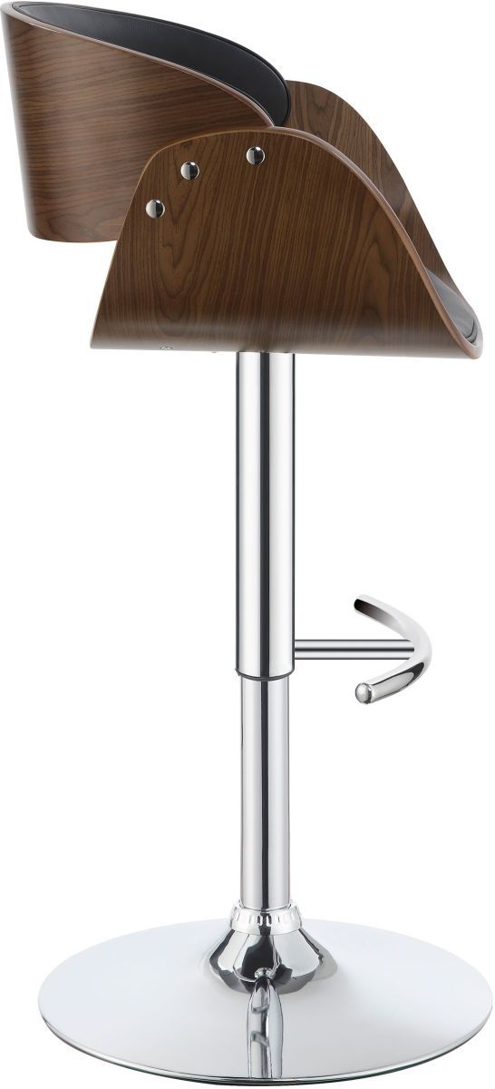 Coaster® Dana Black/Chrome Adjustable Bar Stool-5
