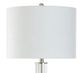 Stylecraft White Clear Seeded Table Lamp -1