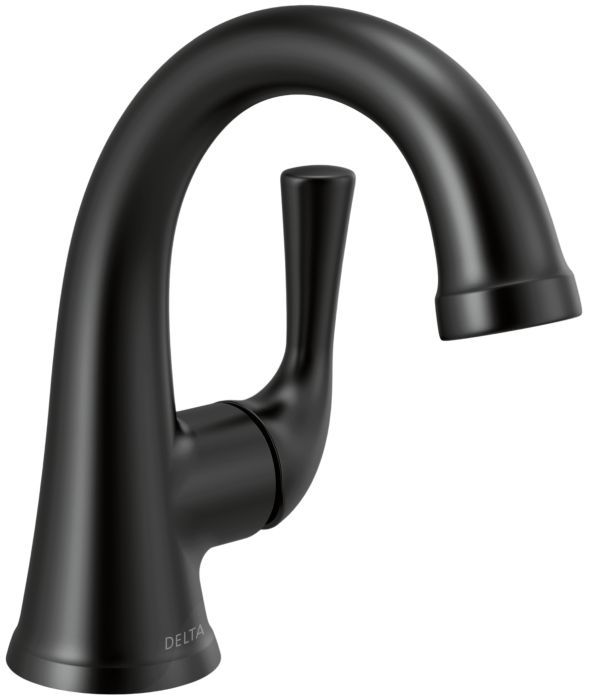 Delta Kayra® Matte Black Single Handle Bathroom Faucet-0