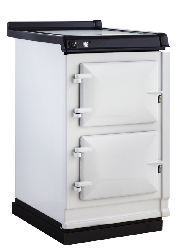 AGA 20" White Hotcupboard with Warming Plate-1
