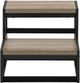 Monarch Specialties Inc. Black/Dark Taupe Step Stool-1