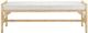 Currey & Company Olisa White Bench-0