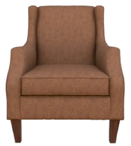 Best® Home Furnishings Customizable Keatling Leather Accent Chair with Dark Walnut Legs-1