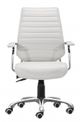 Zuo® Enterprise White Low Back Office Chair-2