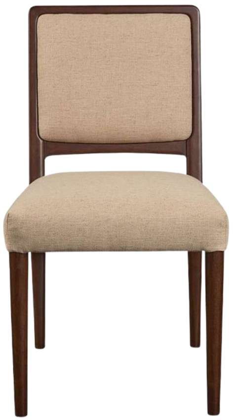 Bassett® Furniture Copenhagen Espresso/Sisal Upholstered Dining Side Chair-1
