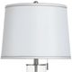Stylecraft Clear Seeded and Brushed Steel Table lamp-4