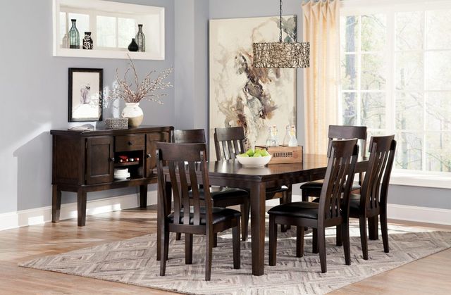 Signature Design by Ashley® Haddigan Dark Brown Dining Extension Table-6