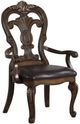 Furniture of America® Leovanni Dark Brown Dining Arm Chair-0