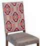 Horizon Home® Tacoma Gray/Red Upholstered Dining Side Chair-1