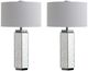 Crestview Collection Callisto 2-Piece White Table Lamp Set-0