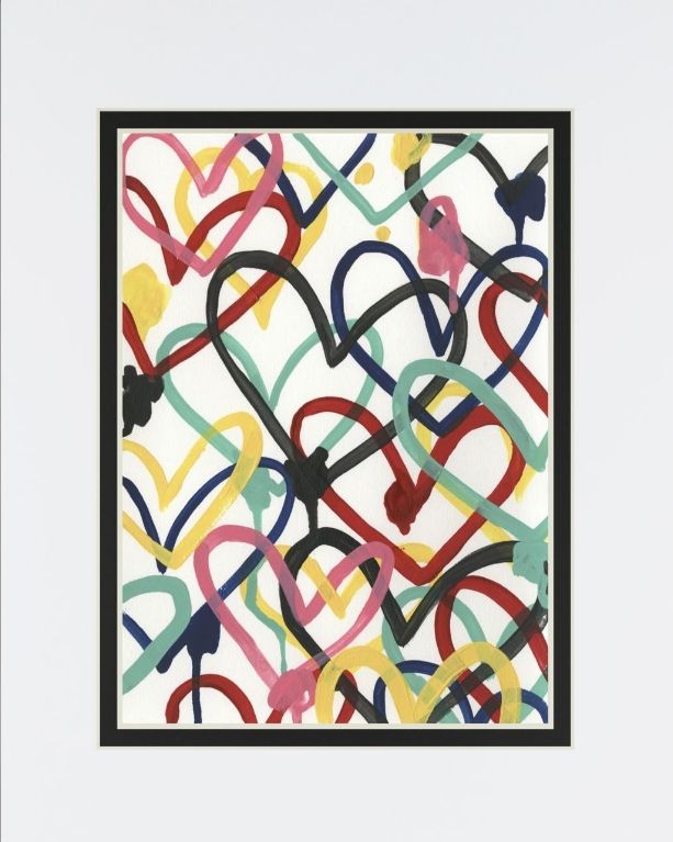 Classy Living June Erica Vess Heart Scribbles I Wall Art-1