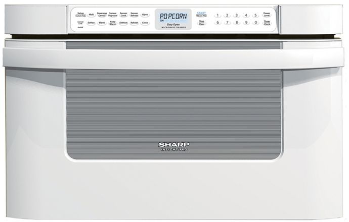 Sharp Insight Pro Built In Microwave Drawer-White | Pieratt's