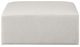 Meridian Furniture Cube Cream Vegan Leather Ottoman-1