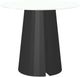 Amisco Customizable Gemma 42" Round Counter Height Pub Table with 0.5" White Glass Top-0