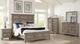 Elements International Whit-Ash Light Gray Queen Panel Bed-1