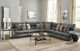 Catnapper® Como 5-Piece Steel Curved Power Reclining Sectional-1